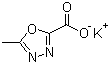 5-甲基-1,3,4-恶二唑-2-羧酸钾分子结构 (CAS 888504-28-7)