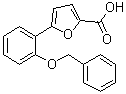 5-[2-苄氧基苯基]-2-呋喃羧酸分子结构 (CAS 889951-82-0)