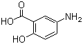 5-氨基水杨酸分子结构 (CAS 89-57-6)