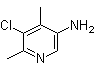 5-氯-4,6-二甲基-3-吡啶胺分子结构 (CAS 890092-26-9)