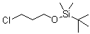 叔丁基(3-氯丙氧基)二甲基硅烷分子结构 (CAS 89031-82-3)