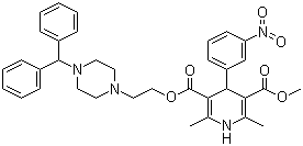 马尼地平分子结构 (CAS 89226-50-6)
