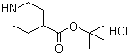 tert-Butyl piperidine-4-carboxylate hydrochloride molecular structure (CAS 892493-65-1)