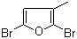 2,5-二溴-3-甲基呋喃分子结构 (CAS 89284-16-2)