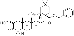 (2Z)-2-(羟基亚甲基)-3-氧代齐墩果-12-烯-28-酸苯甲酯分子结构 (CAS 892869-59-9)