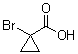 1-溴环丙烷羧酸分子结构 (CAS 89544-84-3)