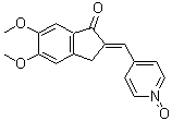 2,3-Dihydro-5,6-dimethoxy-2-[(1-oxido-4-pyridinyl)methylene]-1H-inden-1-one molecular structure (CAS 896134-06-8)