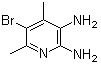 2,3-二氨基-4,6-二甲基-5-溴吡啶分子结构 (CAS 89728-15-4)