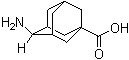 (E)-4-氨基金刚烷-1-羧酸分子结构 (CAS 898265-47-9)