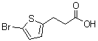 5-溴-2-噻吩丙酸分子结构 (CAS 900027-23-8)