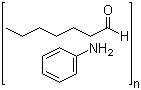 Heptanal polymer with benzenamine molecular structure (CAS 9003-50-3)