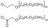 羧甲基羟乙基纤维素分子结构 (CAS 9004-30-2)