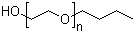 聚乙二醇单丁醚分子结构 (CAS 9004-77-7)