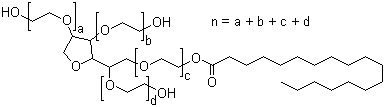 Tween 60  molecular structure (CAS 9005-67-8)