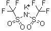 Potassium bis(trifluoromethane)sulfonimide molecular structure (CAS 90076-67-8)