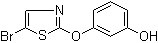 3-[(5-溴-2-噻唑基)氧基]苯酚分子结构 (CAS 904961-08-6)