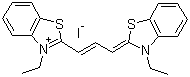 3,3'-二乙基噻碳菁碘化物分子结构 (CAS 905-97-5)