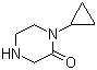 1-环丙基-2-哌嗪酮分子结构 (CAS 907972-23-0)