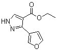 3-(3-呋喃基)-1H-吡唑-4-羧酸乙酯分子结构 (CAS 908271-38-5)