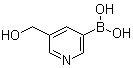 [5-(羟甲基)-3-吡啶基]硼酸分子结构 (CAS 908369-20-0)