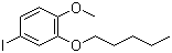 4-Iodo-1-methoxy-2-(pentyloxy)benzene molecular structure (CAS 909119-73-9)
