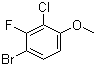 4-溴-2-氯-3-氟苯甲醚分子结构 (CAS 909122-18-5)