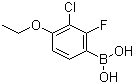 3-氯-4-乙氧基-2-氟苯硼酸分子结构 (CAS 909122-50-5)