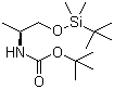 (S)-tert-Butyl 1-(tert-butyldimethylsilyloxy)propan-2-ylcarbamate molecular structure (CAS 909297-88-7)
