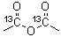 乙酸-1-<sup>13</sup>C 1,1'-酸酐分子结构 (CAS 90980-78-2)