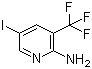 5-碘-3-(三氟甲基)吡啶-2-胺分子结构 (CAS 911112-05-5)