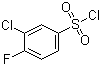 3-氯-4-氟苯磺酰氯分子结构 (CAS 91170-93-3)