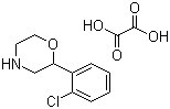 2-(2-氯苯基)吗啉草酸盐分子结构 (CAS 913297-04-8)