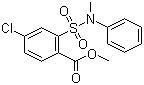 4-氯-2-(N-甲基-N-苯基胺磺酰基)苯甲酸甲酯分子结构 (CAS 914221-64-0)