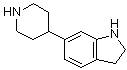2,3-Dihydro-6-(4-piperidinyl)-1H-indole molecular structure (CAS 914223-14-6)
