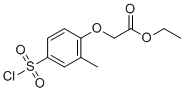 Ethyl 4-chlorosulfonyl-2-methylphenoxyacetate molecular structure (CAS 91427-62-2)