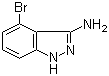 4-溴-1H-吲唑-3-胺分子结构 (CAS 914311-50-5)