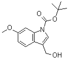 3-(羟基甲基)-6-甲氧基吲哚-1-羧酸叔丁酯分子结构 (CAS 914349-08-9)