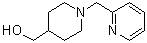 1-(2-吡啶基甲基)-4-哌啶甲醇分子结构 (CAS 914349-21-6)