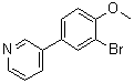 3-(3-Bromo-4-methoxyphenyl)pyridine molecular structure (CAS 914349-55-6)
