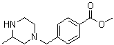 4-[(3-甲基-1-哌嗪基)甲基]苯甲酸甲酯分子结构 (CAS 914349-83-0)