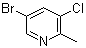 5-Bromo-3-chloro-2-methylpyridine molecular structure (CAS 914358-72-8)