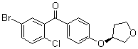 (5-溴-2-氯苯基)[4-[[(3S)-四氢-3-呋喃基]氧基]苯基]甲酮分子结构 (CAS 915095-84-0)