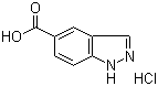 1H-吲唑-5-羧酸盐酸盐分子结构 (CAS 915139-44-5)