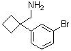 1-(3-Bromophenyl)cyclobutanemethanamine molecular structure (CAS 915690-61-8)