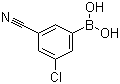 3-Chloro-5-cyanophenylboronic acid molecular structure (CAS 915763-60-9)