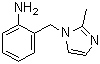 2-[(2-甲基-1H-咪唑-1-基)甲基]苯胺分子结构 (CAS 915922-95-1)