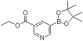 3-(Ethoxycarbonyl)pyridine-5-boronic acid pinacol ester molecular structure (CAS 916326-10-8)