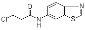 N-6-苯并噻唑基-3-氯丙酰胺分子结构 (CAS 916791-24-7)