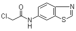 N-6-苯并噻唑基-2-氯乙酰胺分子结构 (CAS 916791-26-9)