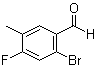2-溴-4-氟-5-甲基苯甲醛分子结构 (CAS 916792-17-1)